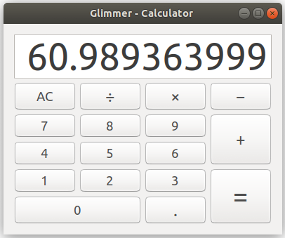 Glimmer Calculator Linux