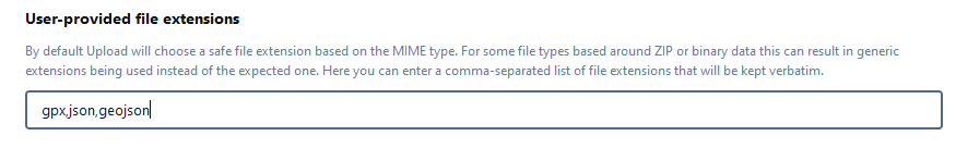 Setup FoF Upload MIME type