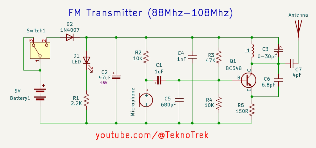 FM Transmitter Schematic