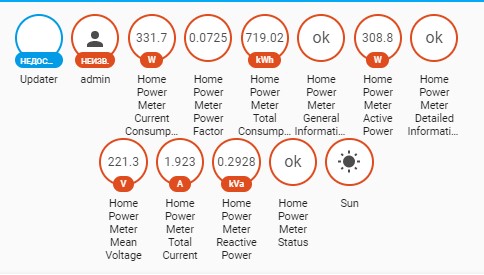 Loaded badges for power meter protocol