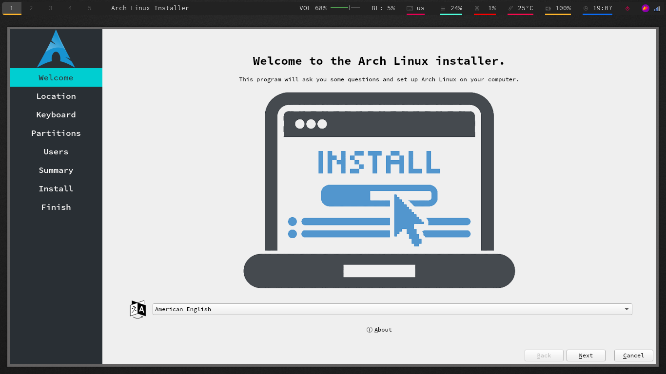 installer on bspwm edition