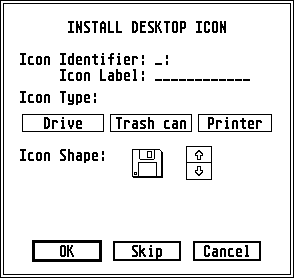 Install desktop icon