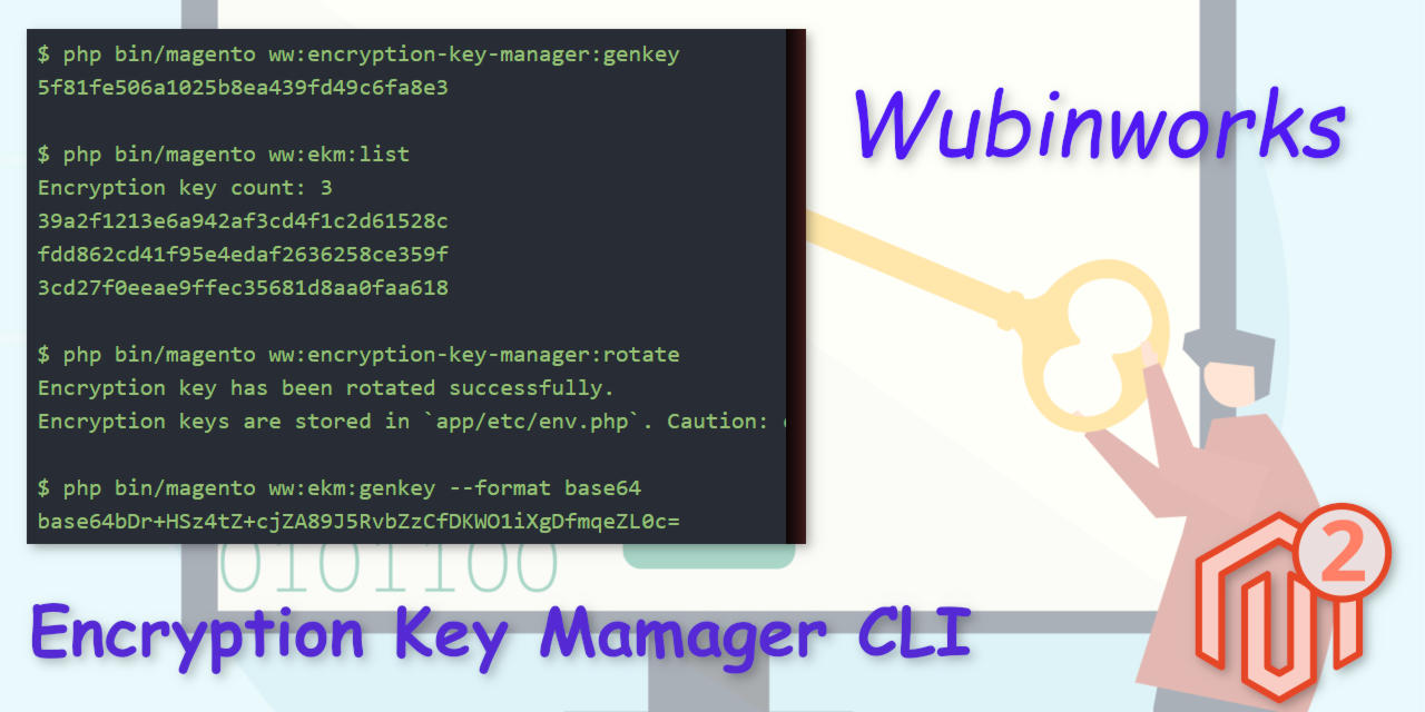 Wubinworks Magento 2 Encryption Key Manager CLI